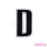 ตัวรีดตัวอักษรภาษาอังกฤษABC English Alphabet ตัวรีดติดเสื้อ อาร์มปักตกแต่ง DIY EMBROIDERY PATCH (00080510-0535)