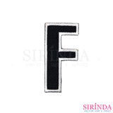 ตัวรีดตัวอักษรภาษาอังกฤษABC English Alphabet ตัวรีดติดเสื้อ อาร์มปักตกแต่ง DIY EMBROIDERY PATCH (00080510-0535)