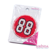 ตัวรีดการ์ตูนวงกลม88 ตัวรีดติดเสื้อ อาร์มปักตกแต่ง DIY EMBROIDERY PATCH (00080404)