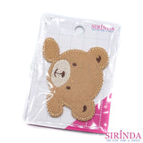 ตัวรีดการ์ตูนหัวหมีเดินตะเข็บ ตัวรีดติดเสื้อ อาร์มปักตกแต่ง DIY EMBROIDERY PATCH (00080400)