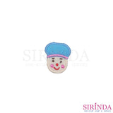 ตัวรีดการ์ตูนคนใส่หมวก ตัวรีดติดเสื้อ อาร์มปักตกแต่ง DIY EMBROIDERY PATCH (00080413)