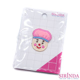 ตัวรีดการ์ตูนคนใส่หมวก ตัวรีดติดเสื้อ อาร์มปักตกแต่ง DIY EMBROIDERY PATCH (00080413)