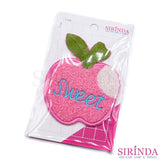 ตัวรีดการ์ตูนแอปเปิ้ลSweet ตัวรีดติดเสื้อ อาร์มปักตกแต่ง DIY EMBROIDERY PATCH (00080406)